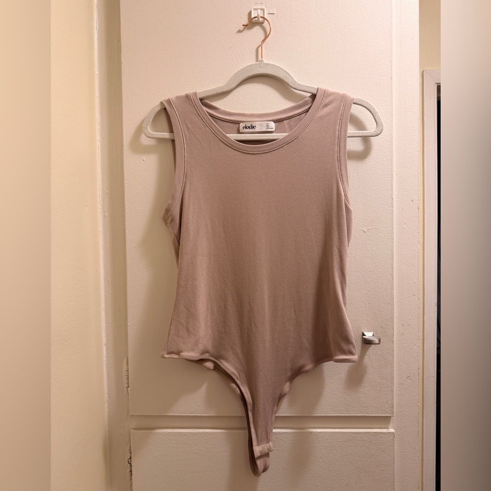Bundle: 3x Elodie Ribbed Tank Bodysuit | Black, White & Nude | Size M